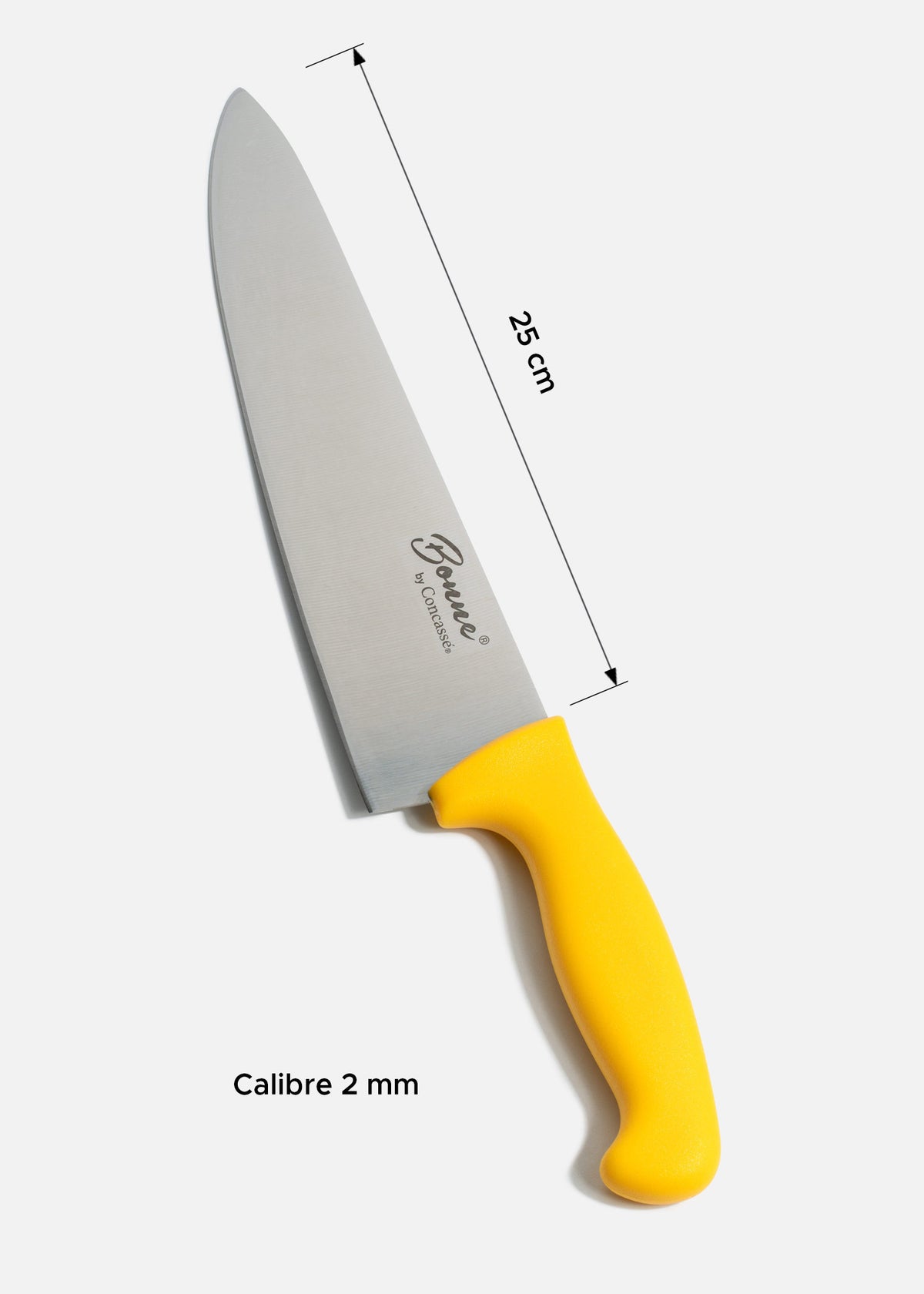Cuchillo de acero inoxidable para chef rojo, azul, blanco, negro, amarillo y verde Coltello 10". Premium — imagen de producto