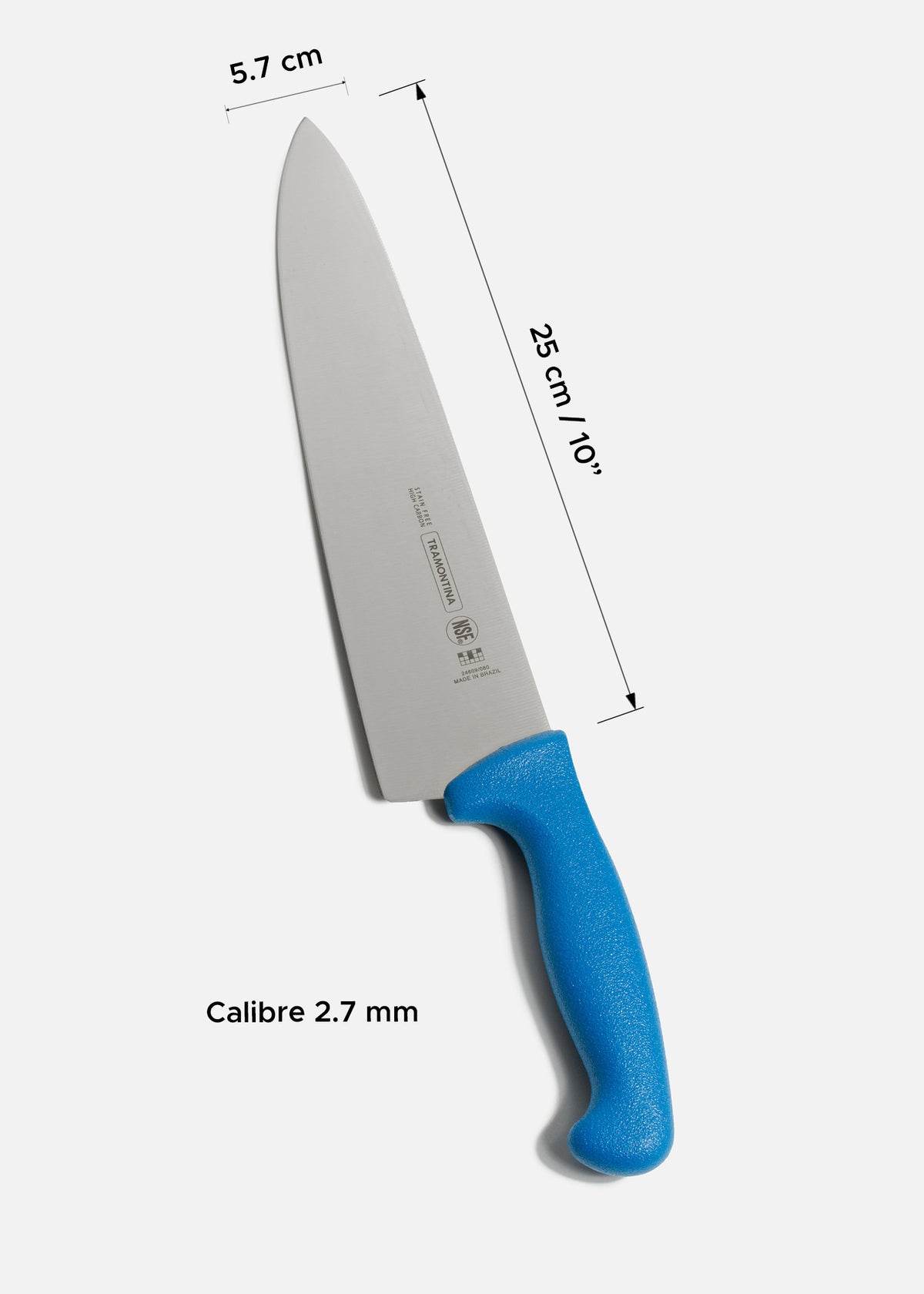 Cuchillos para chef de acero inoxidable Sharp Pro NSF y protección antimicrobiana 10". Profesional — imagen de producto