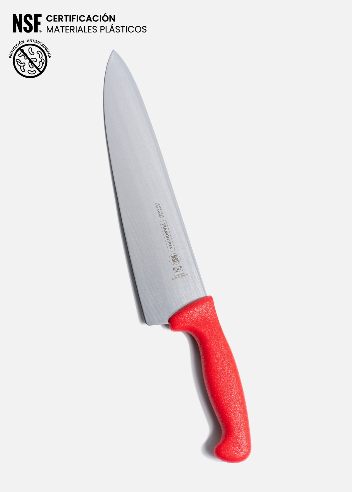 Cuchillos para chef de acero inoxidable Sharp Pro NSF y protección antimicrobiana 10". Profesional — imagen de producto