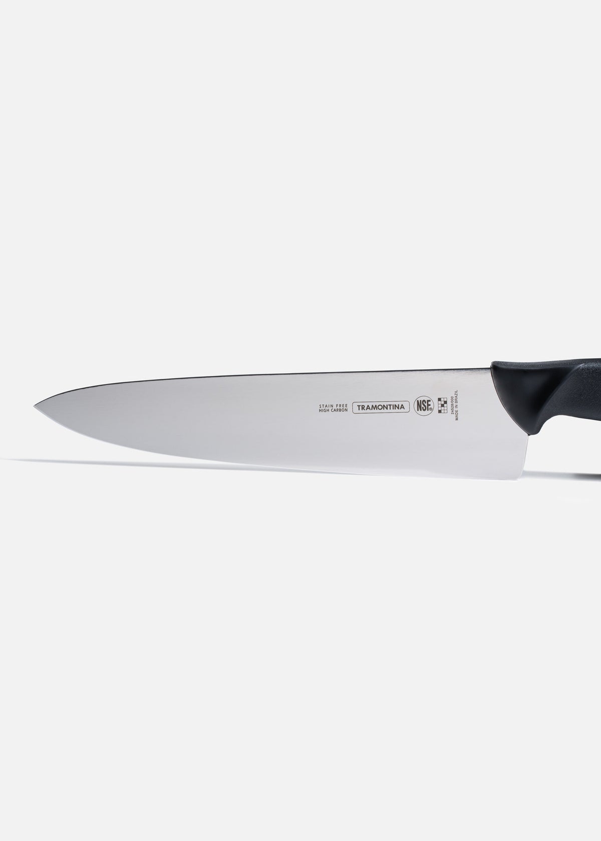Cuchillos para chef acero inoxidable negro Steel Grip NSF y protección antimicrobiana 10". Profesional — imagen de producto
