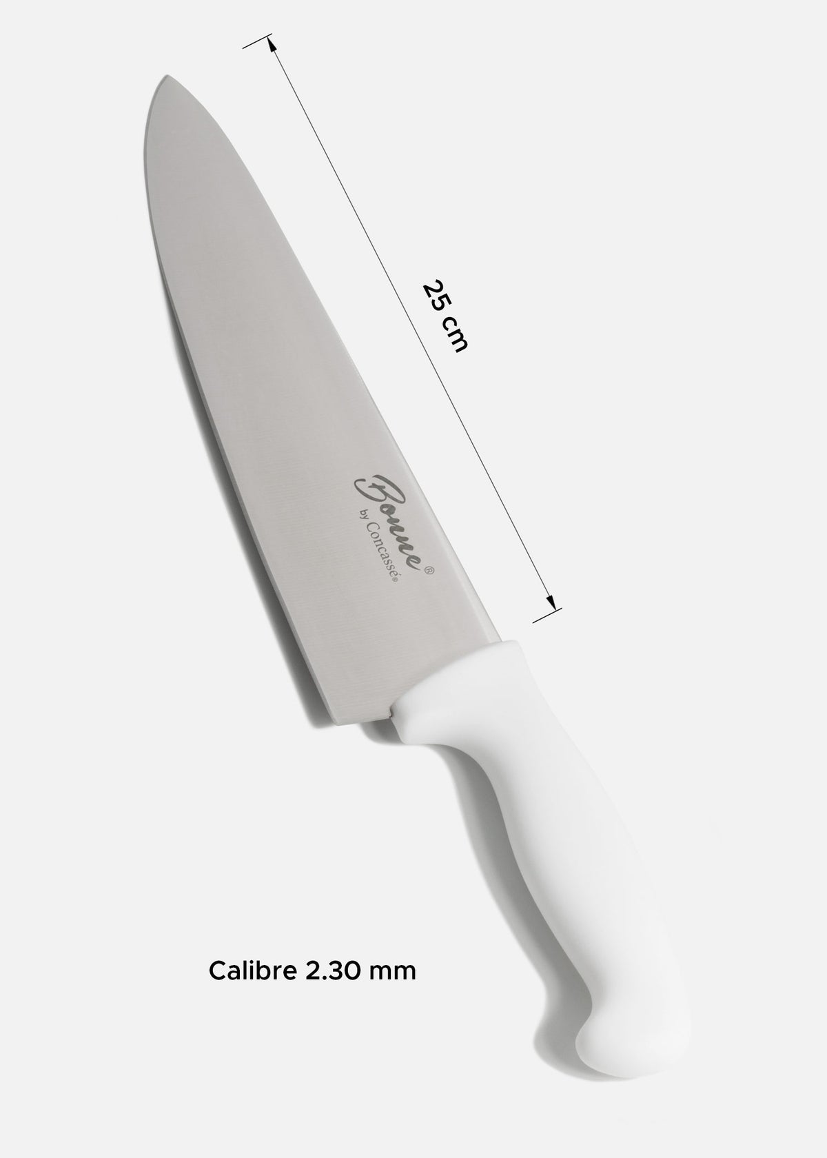 Cuchillo de acero inoxidable para chef rojo, azul, blanco, negro, amarillo y verde Coltello 10". Premium — imagen de producto
