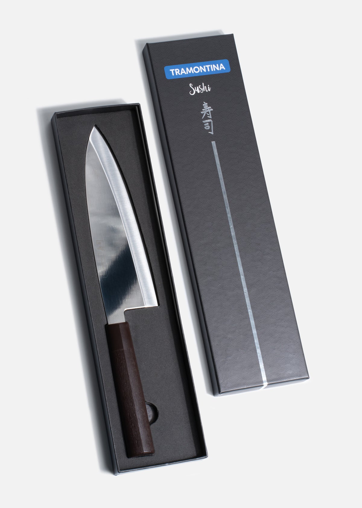 Cuchillo deba de acero inoxidable plata Sushi Silver 8". Premium — imagen de producto