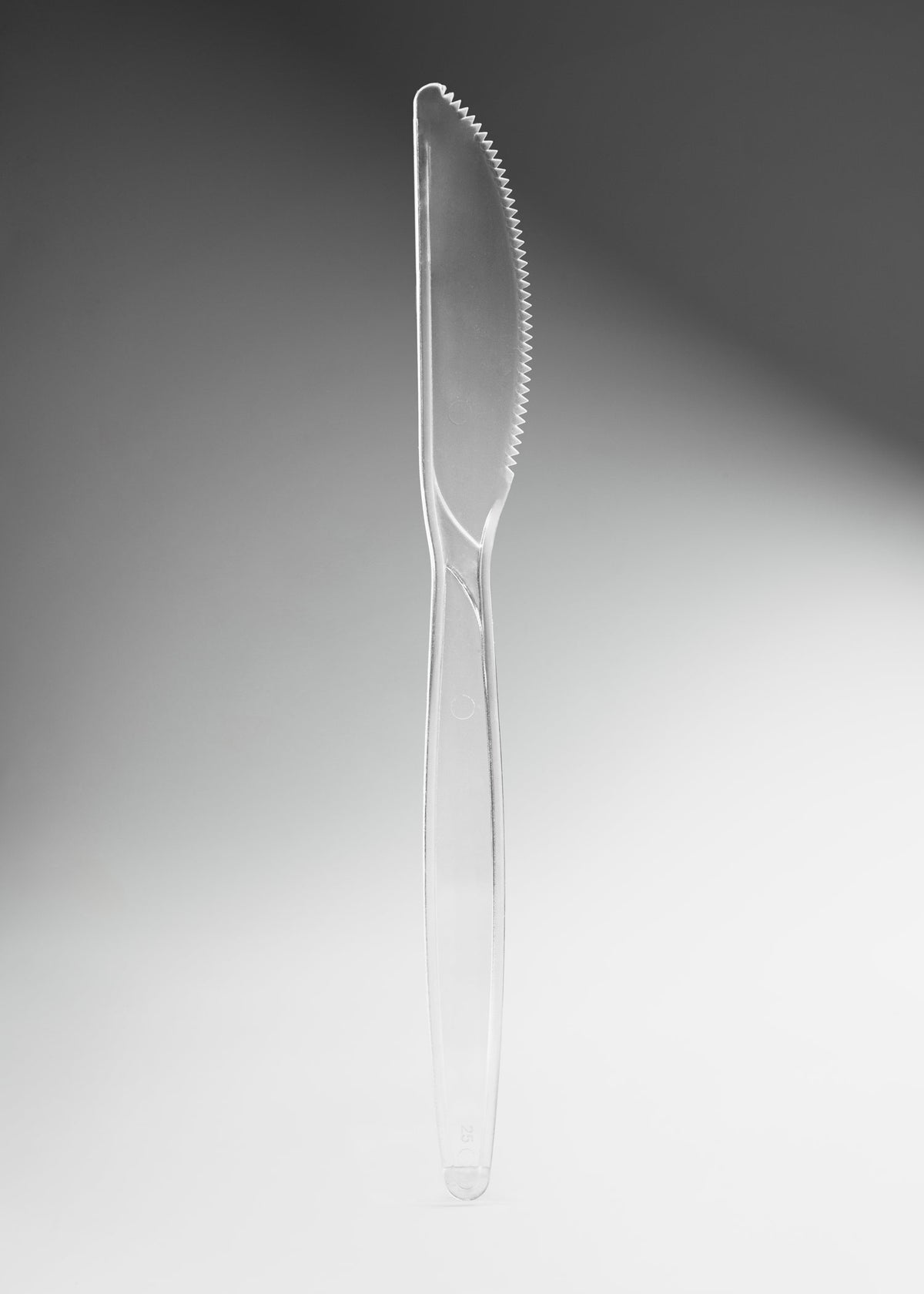 Cubiertos desechables de plástico transparente 19 cm — imagen de producto