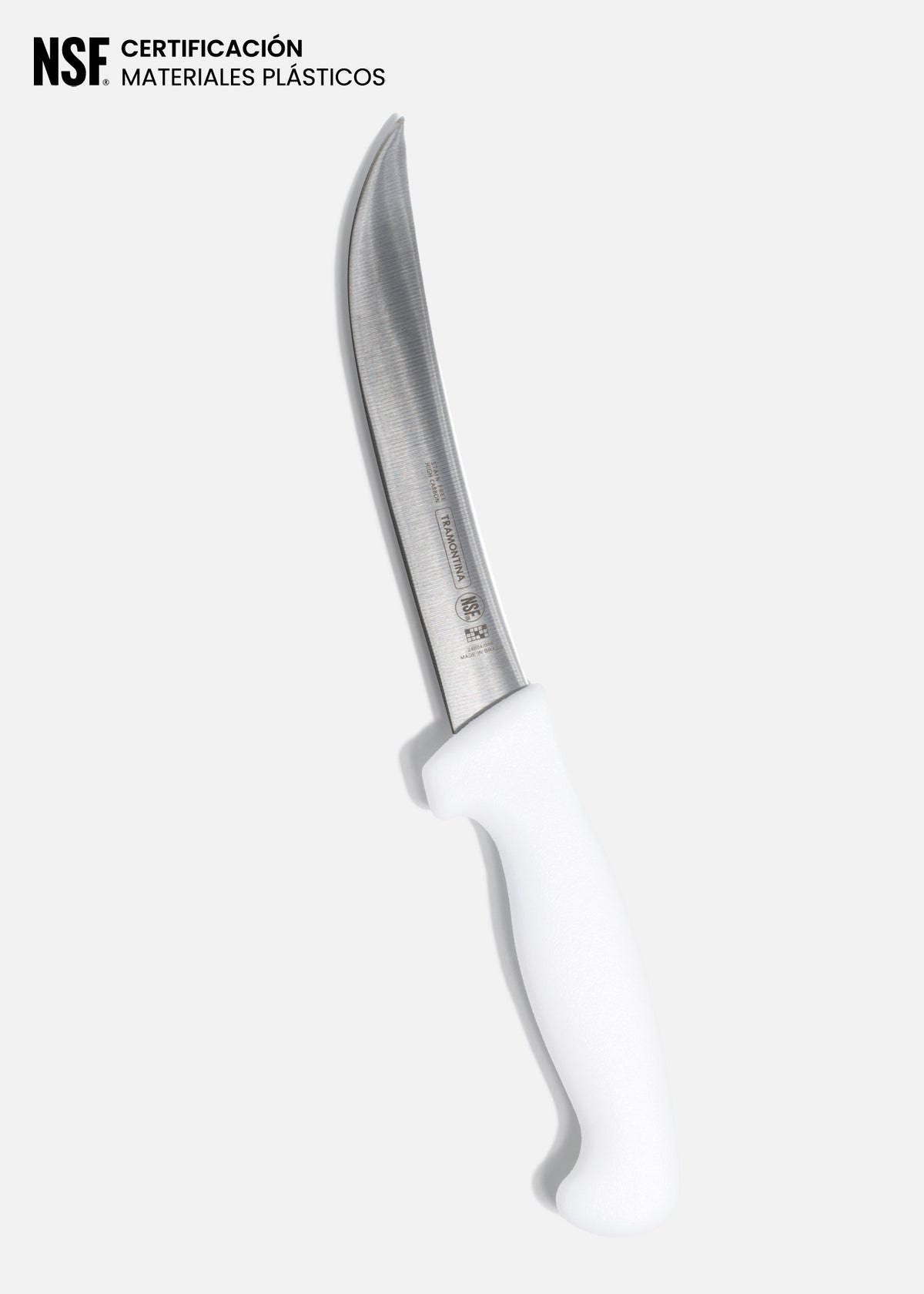 Cuchillo para deshuesar flexible y curvo de acero inoxidable blanco NSF 6". Premium — imagen de producto
