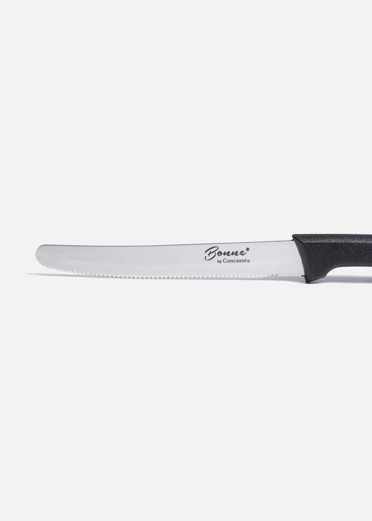 Cuchillo de acro inoxidable con sierra punta redonda de mesa 4". Premium — imagen de producto