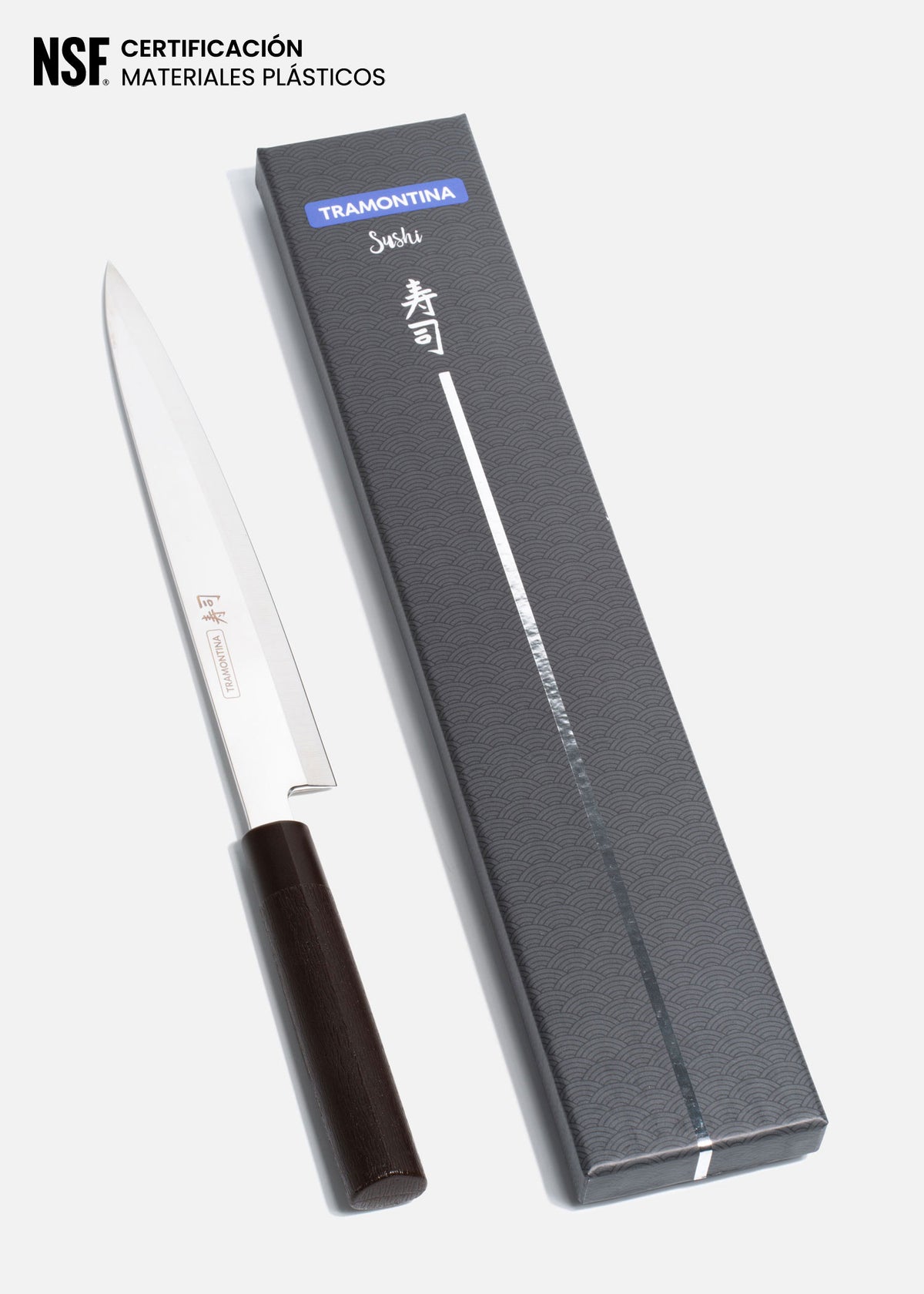 Cuchillo Yanagiba de acero inoxidable plata Sable 9". Premium — imagen de producto