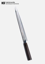 Cuchillo Yanagiba de acero inoxidable plata Sushi Silver 13". Premium — imagen de producto