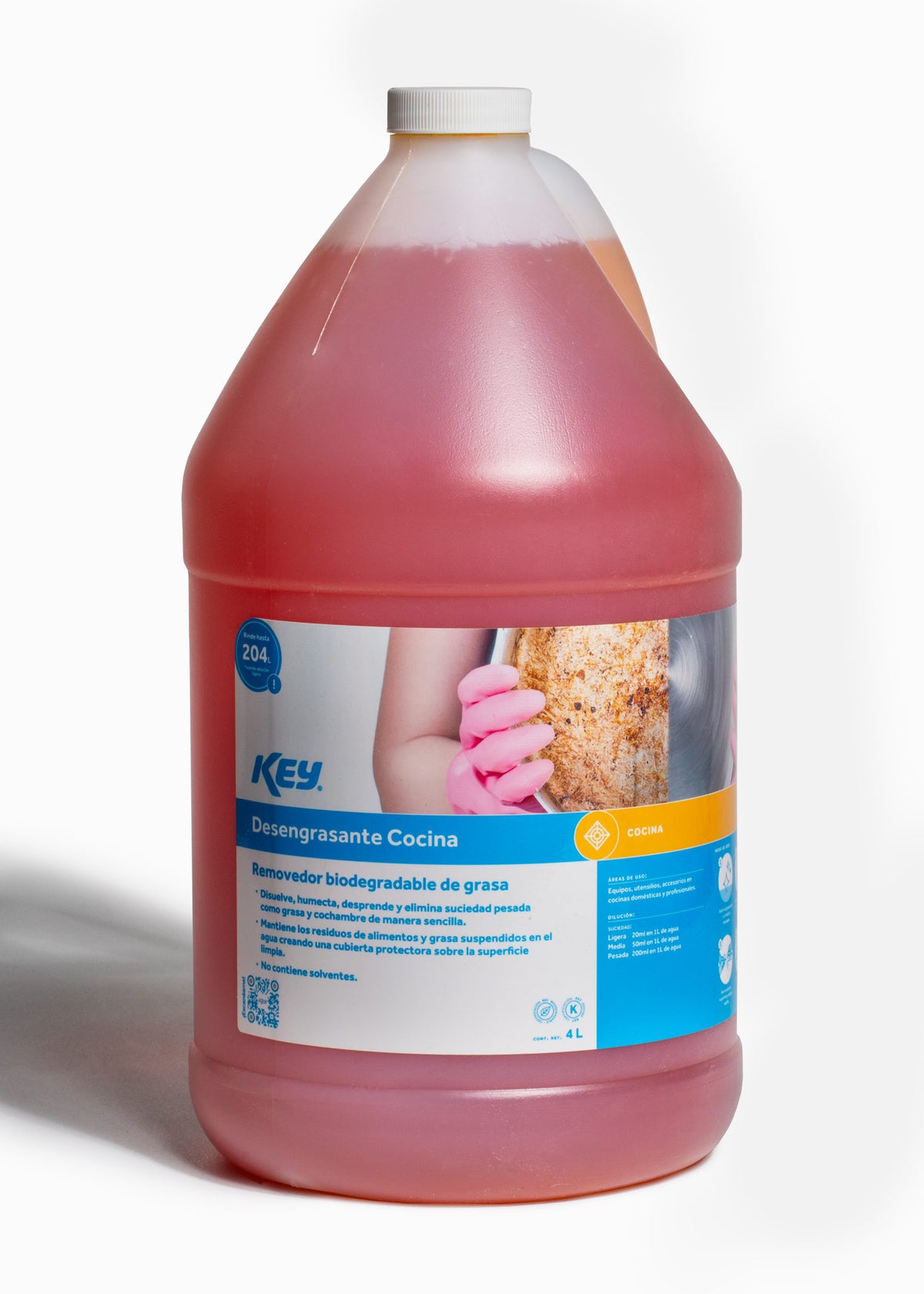 Desengrásate industrial biodegradable de cocina, removedor de grasa para restaurantes y cocinas 4 L — imagen de producto image