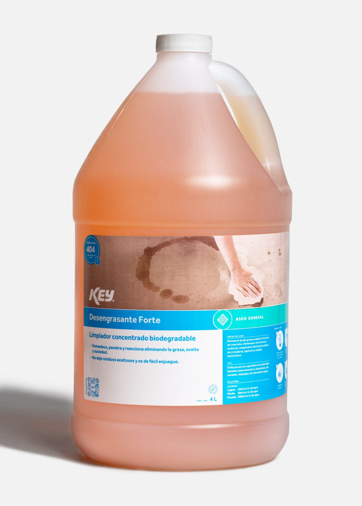 Desengrasante fuerte de concentrado biodegradable uso industrial 4 L — imagen de producto