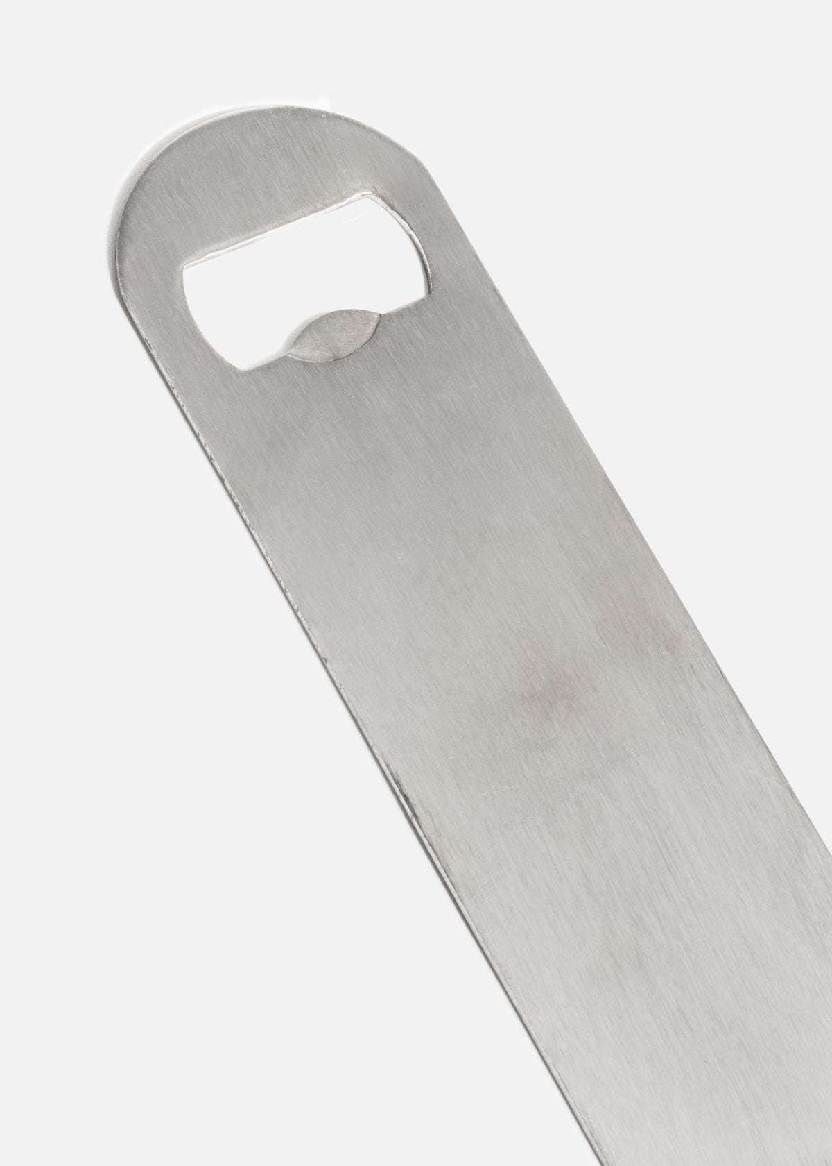 Destapador de botellas plano de acero inoxidable plata 18 cm — imagen de producto