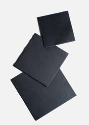 Tabla de piedra volcánica negra cuadrada — imagen de producto, vista 1