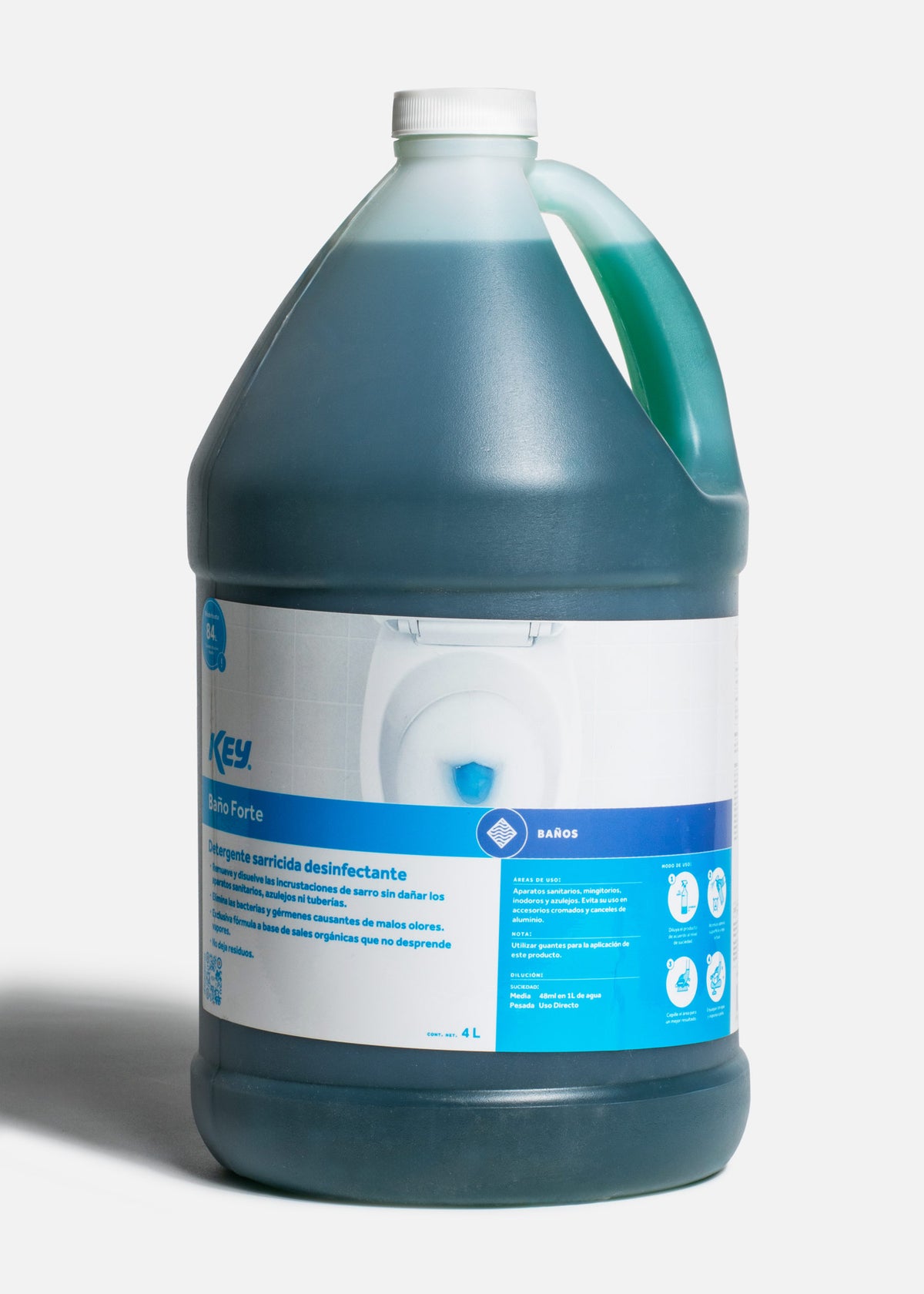 Desinfectante detergente sarricida limpiador removedor de sarro para baño, azulejos, y sanitarios Forte 4 L — imagen de producto