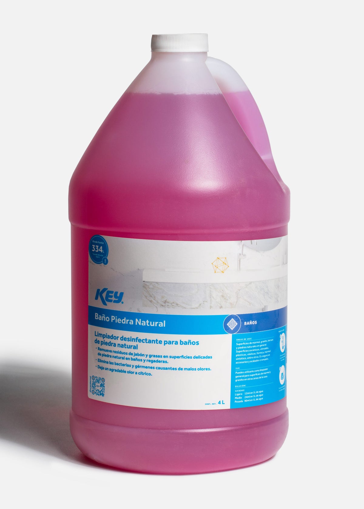 Desinfectante limpiador de uso profesional para baños de piedra natural 4 L — imagen de producto