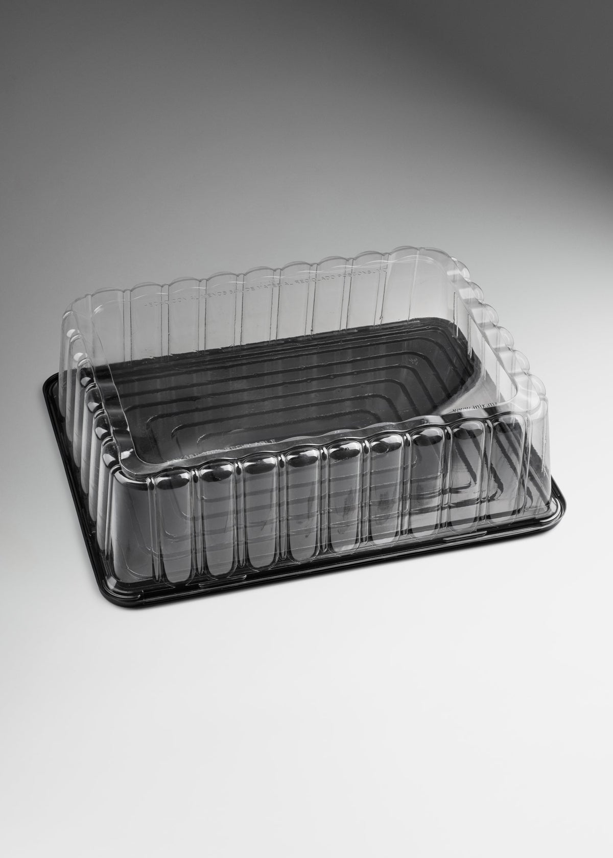 Domo y base para pastel de pet rectangular Reflex 48x35x13 cm — imagen de producto