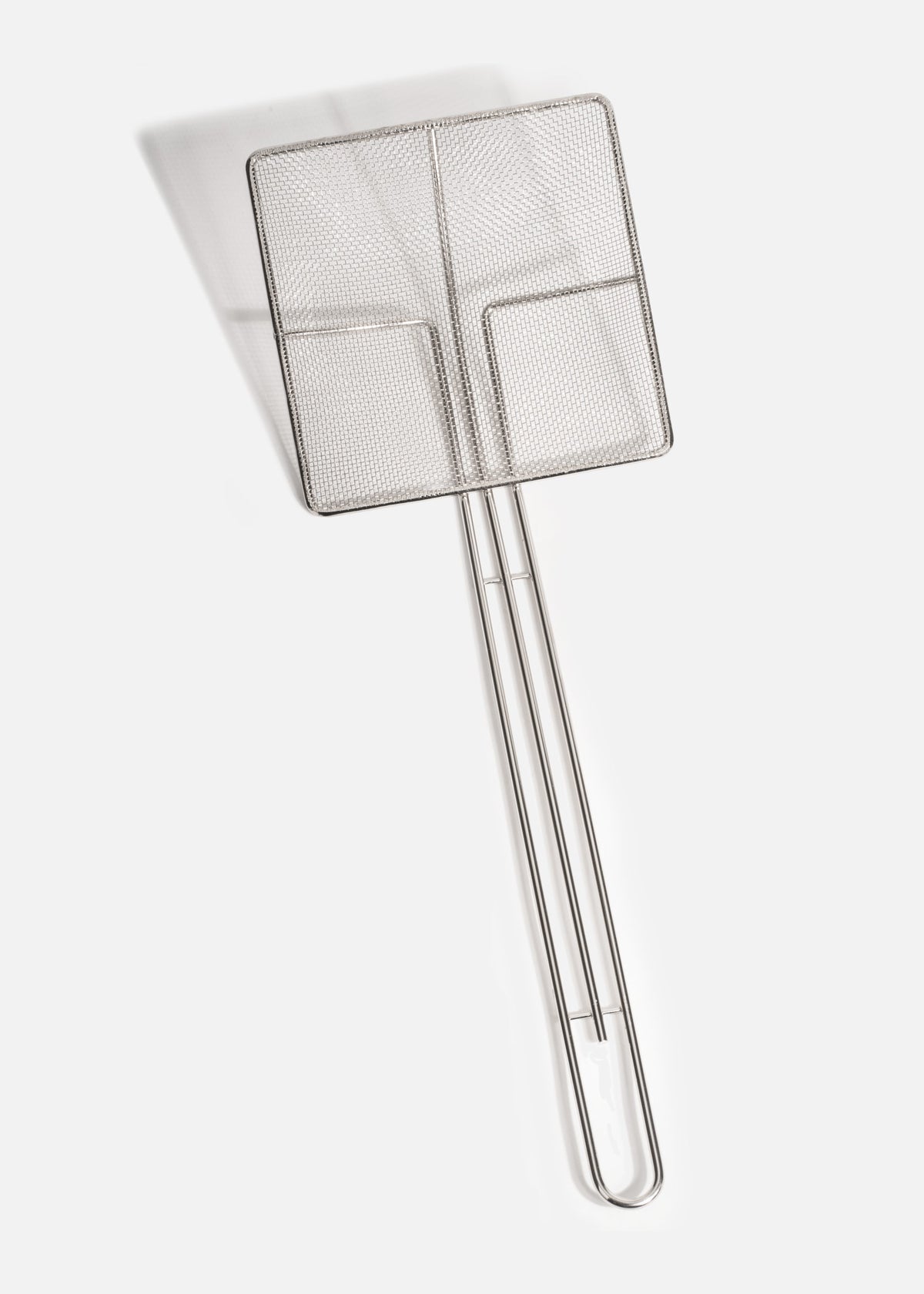 Espumadera cuadrada y colador profesional malla fina de acero inoxidable plata 48.5x17cm — imagen de producto