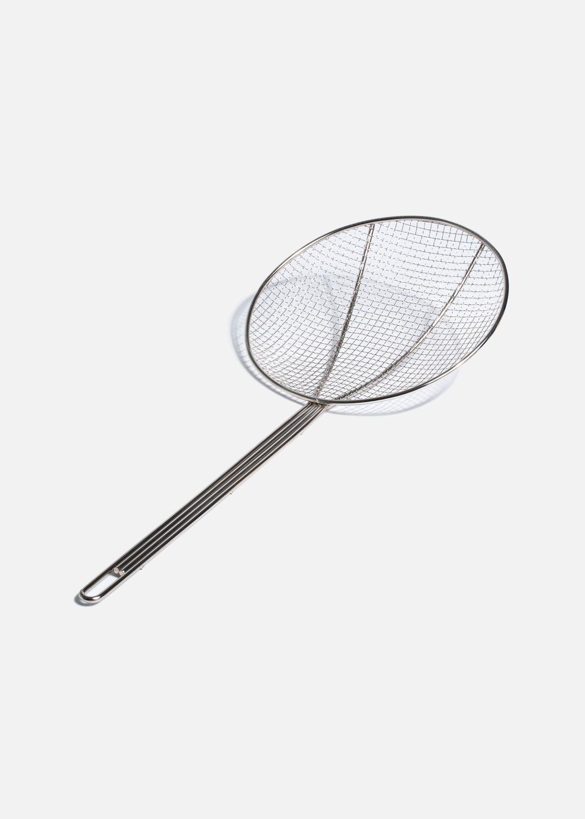 Espumadera redonda de acero niquelado plata Chef Scoop. Premium — imagen de producto