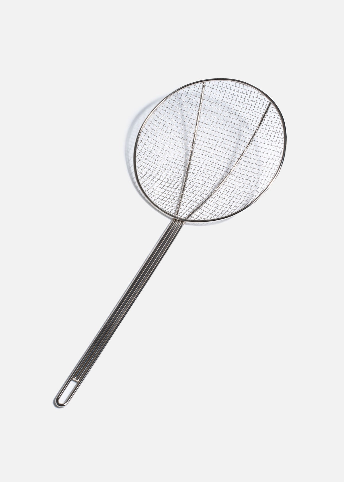 Espumadera redonda de acero niquelado plata Chef Scoop. Premium — imagen de producto