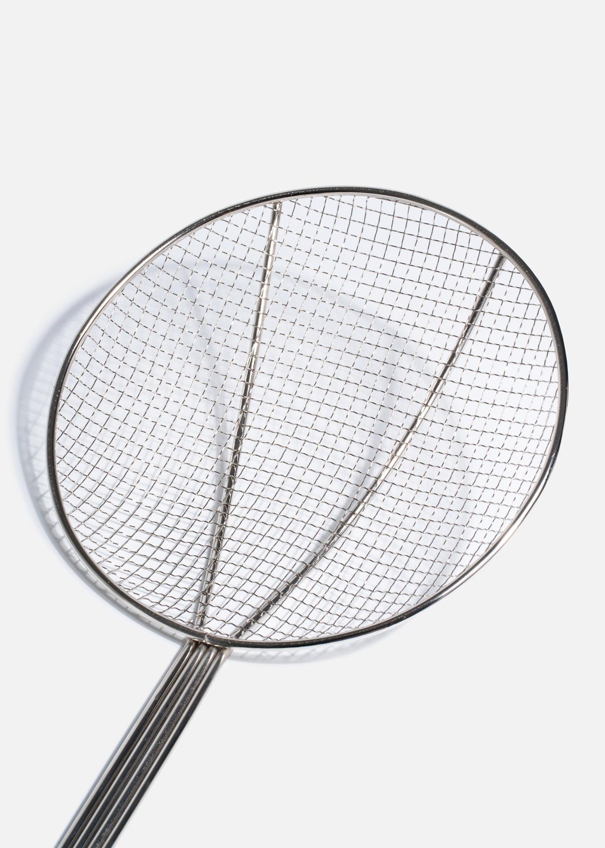 Espumadera redonda de acero niquelado plata Chef Scoop. Premium — imagen de producto