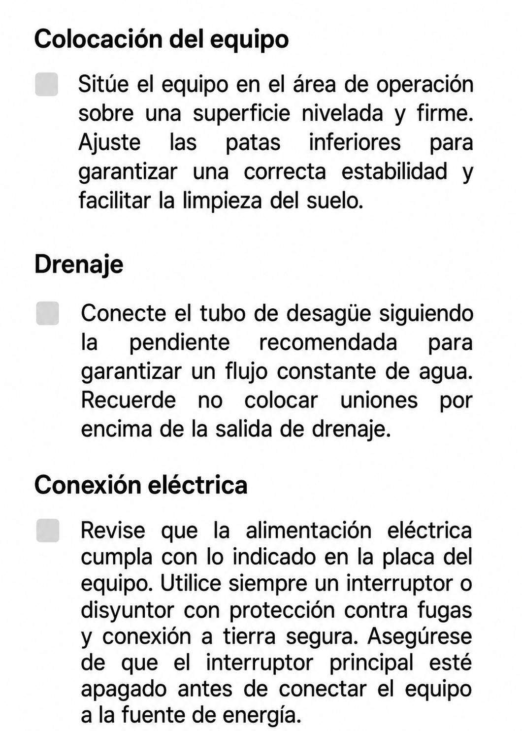 Fabrica industrial de hielo en cubo, producción de 230 kg por 24 hrs. , con deposito de 200 kg. Altura 174.5 cm, ancho 76 cm, largo 86 cm. Cubo de hielo de 2.2 cm. Rhino FAHIEL-230 — imagen de producto