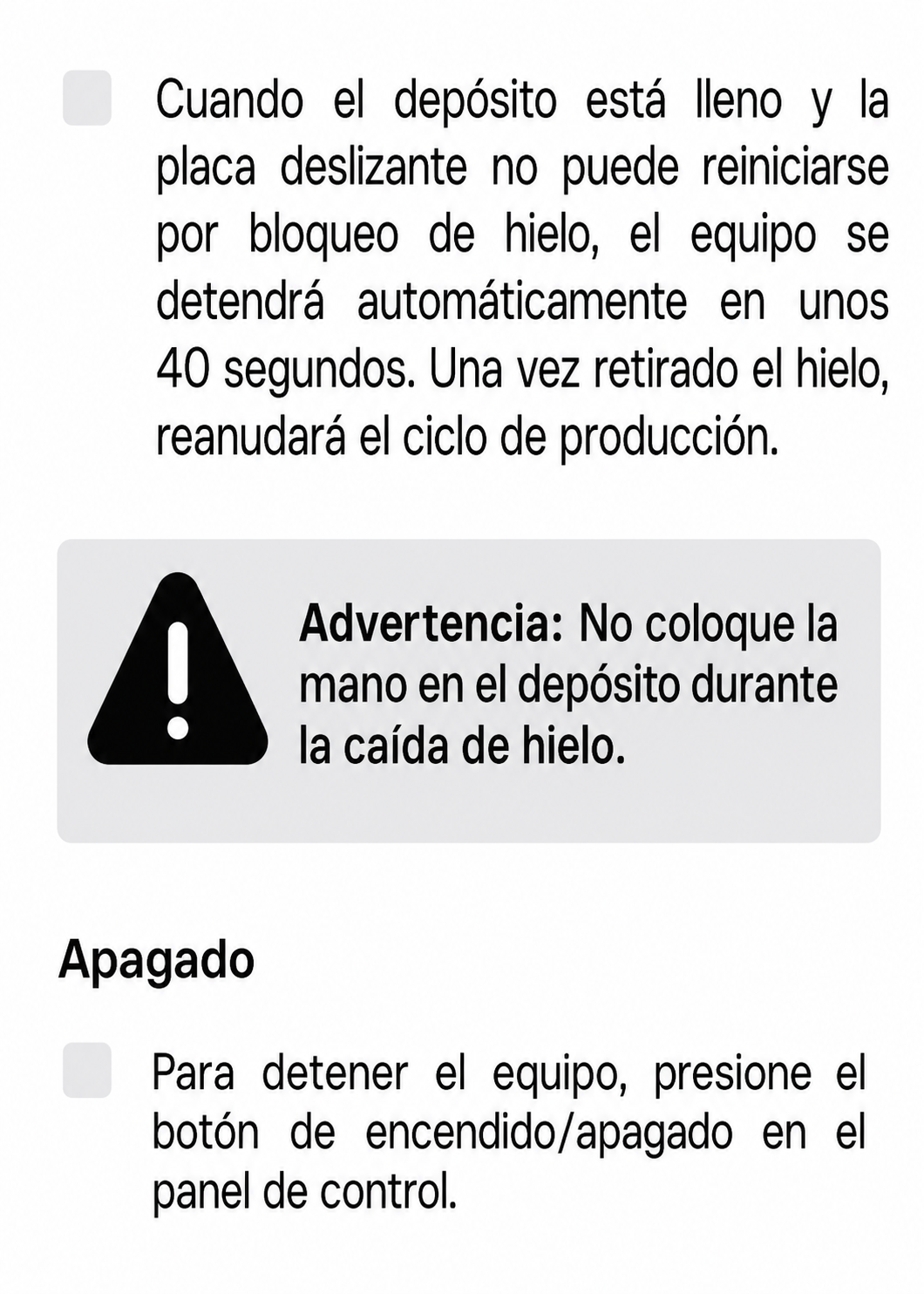 Fabrica de hielo en cubo multifuncional 36 kg por 24 hrs. , con deposito de 15 kg. Largo 86 cm, ancho 56 cm, alto 175 cm. Cubo de hielo de 2.2 cm. Rhino FAHIEL-40 — imagen de producto