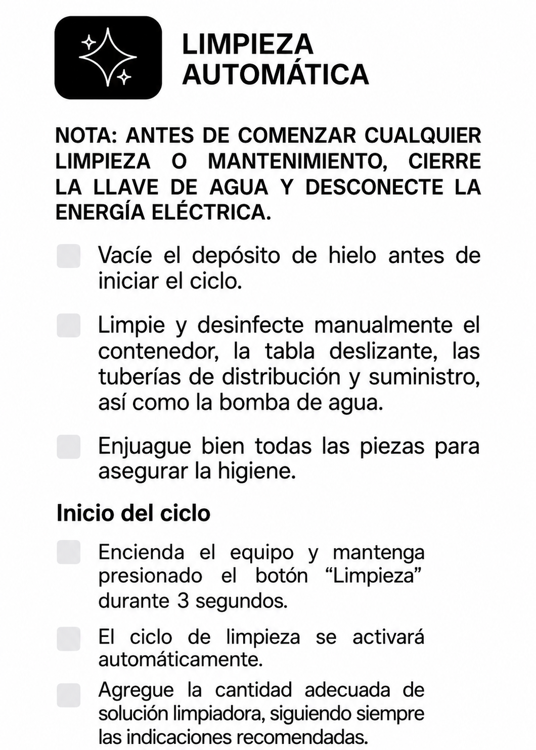 Fabrica de hielo en cubo multifuncional 36 kg por 24 hrs. , con deposito de 15 kg. Largo 86 cm, ancho 56 cm, alto 175 cm. Cubo de hielo de 2.2 cm. Rhino FAHIEL-40 — imagen de producto