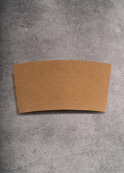 Fajilla para vaso de papel kraft café bebida caliente o fría delivery de 12 a 20 oz. Alto 6.3 cm, ancho 12.3 cm — imagen de producto