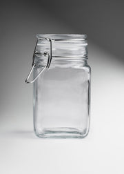 Frasco cuadrado especiero de vidrio hermético Brocalito 260 ml — imagen de producto