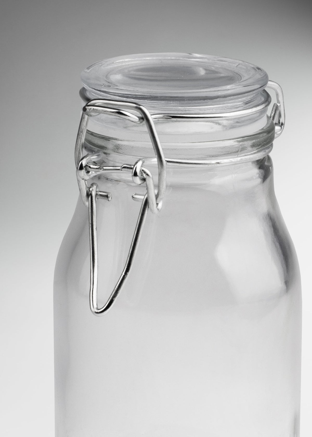 Frasco lecherito especiero de vidrio hermético con tapa clip Brocalito 170 ml — imagen de producto
