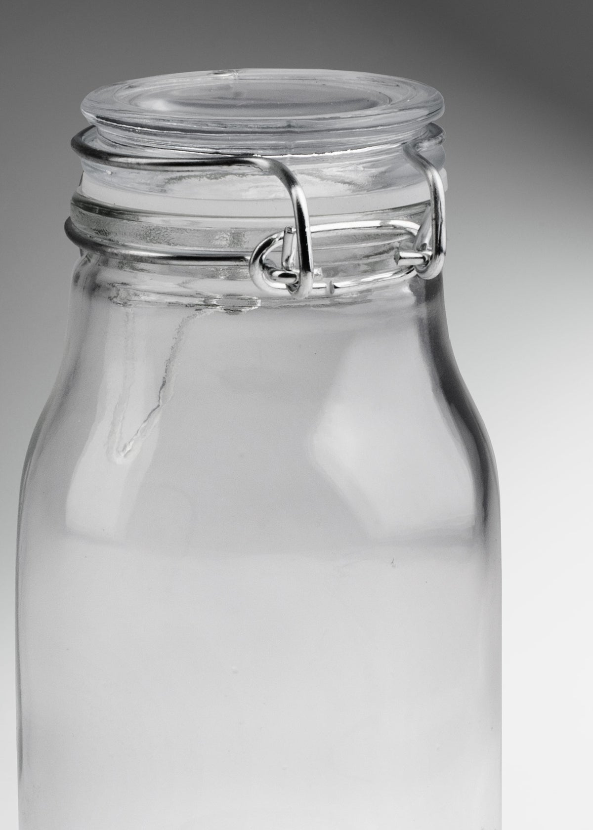 Frasco lecherito especiero de vidrio hermético con tapa clip Brocalito 170 ml — imagen de producto