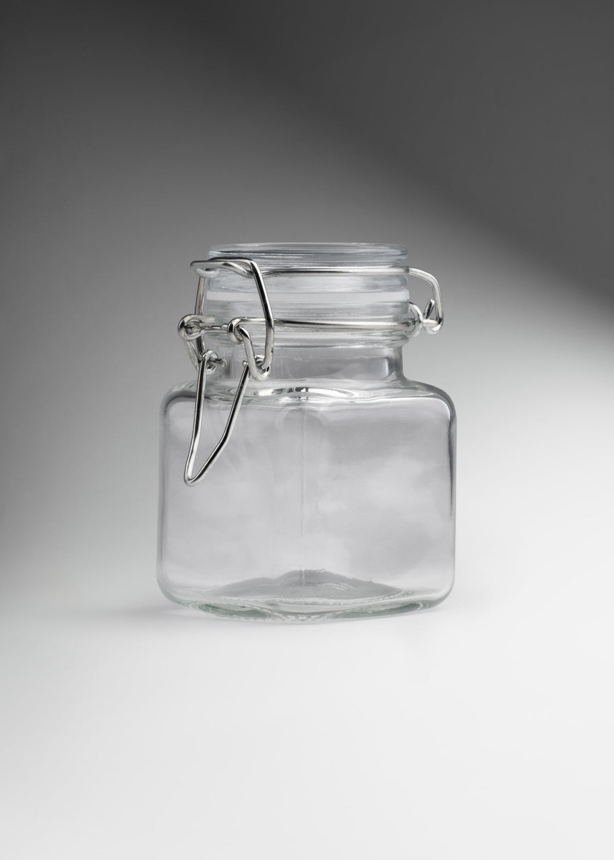 Frasco quadra especiero de vidrio hermético con tapa clip Brocalito 100 ml — imagen de producto