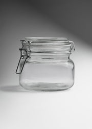 Frascos cilindro especieros de vidrio herméticos con tapa clip de 200 ml a 2.2 L — imagen de producto