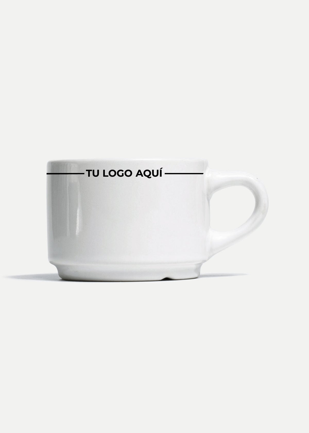 Platos de porcelana blanco Glacial + personalizado con logo doble — imagen de producto