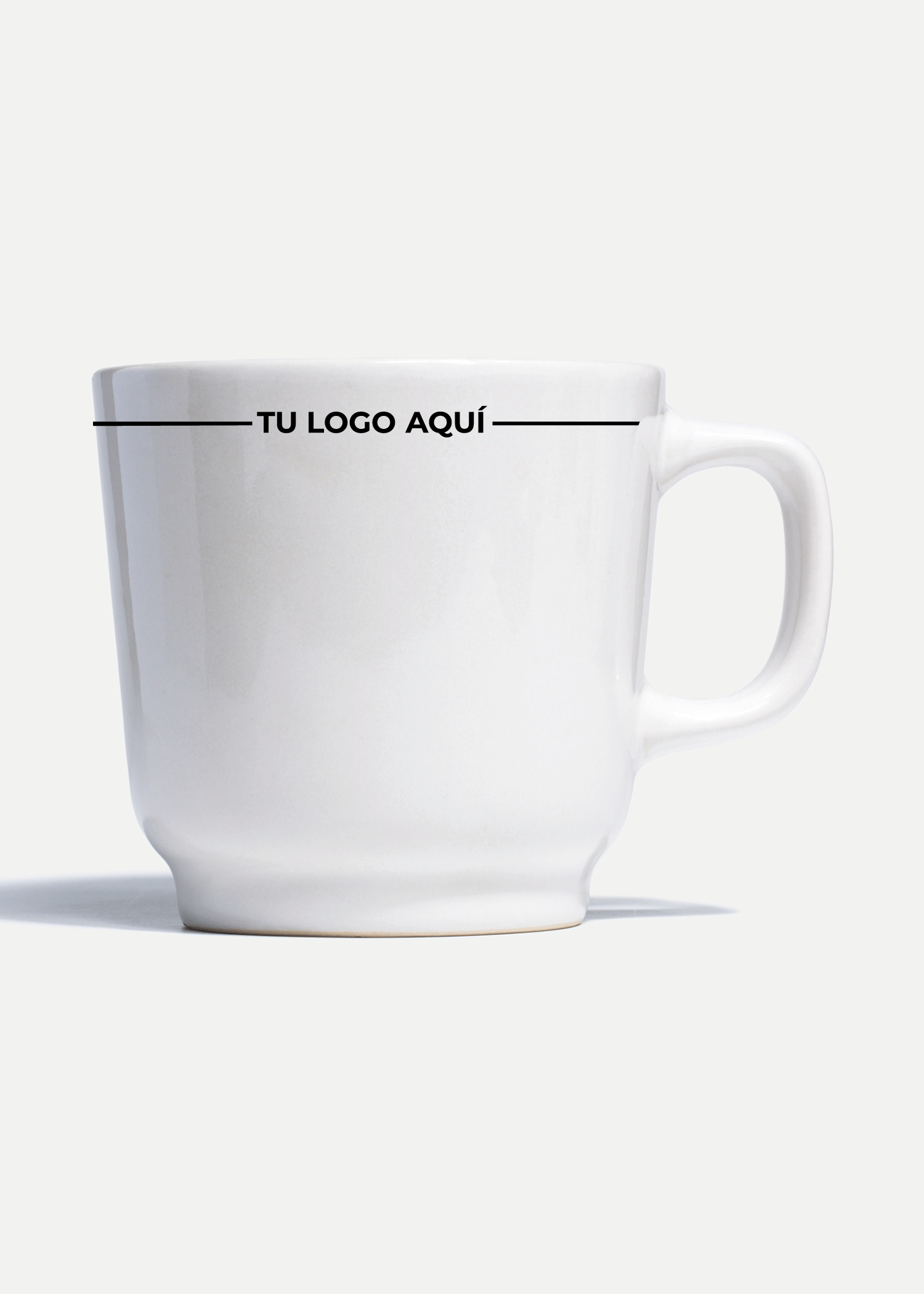 Platos de porcelana blanco Glacial + personalizado con logo doble — imagen de producto