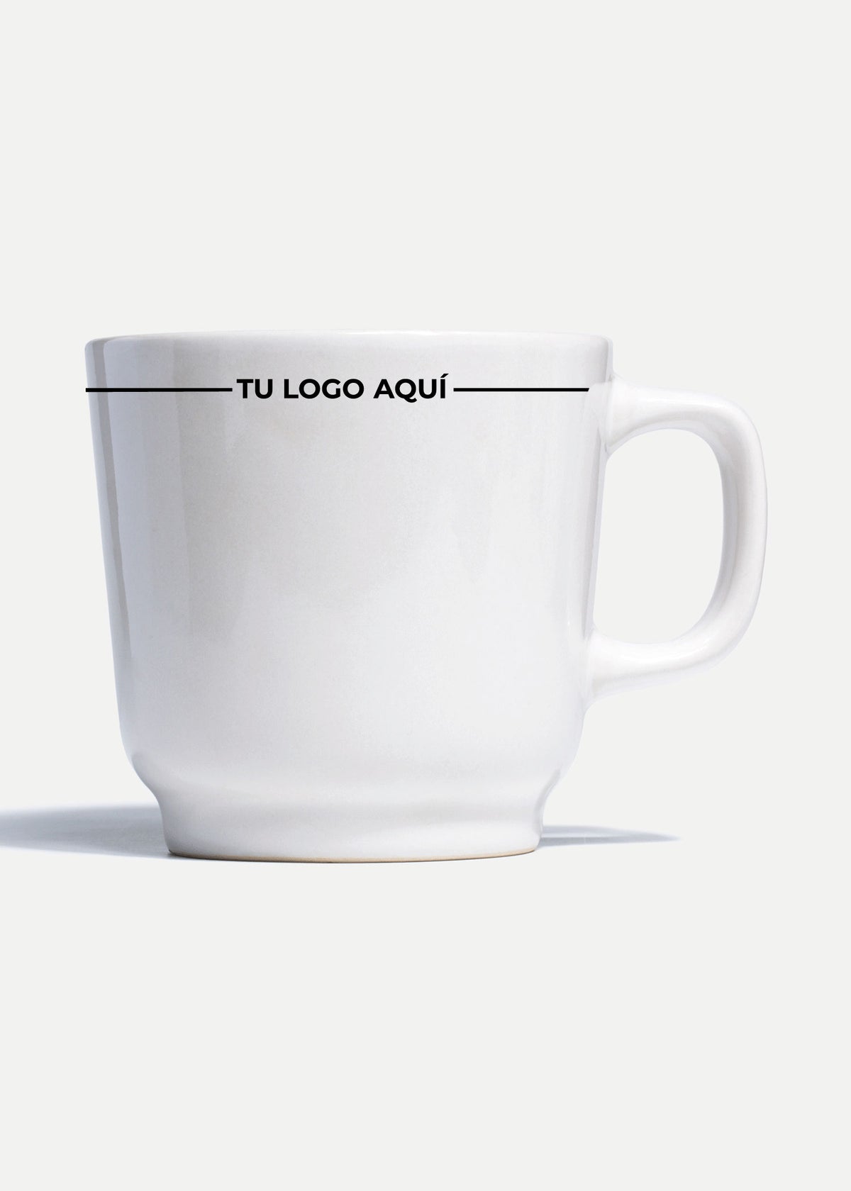 Platos de porcelana blanco Glacial + personalizado con logo doble — imagen de producto