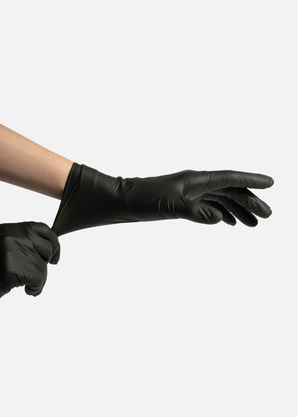 Guantes para cocina de nitrilo negro talla grande de alta resistencia texturizado en los dedos — imagen de producto