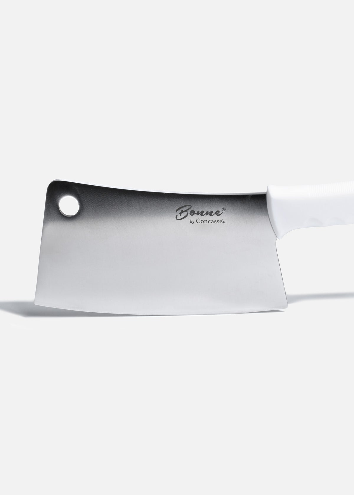 Hacha de acero inoxidable uso rudo mango de plástico 8". Premium — imagen de producto