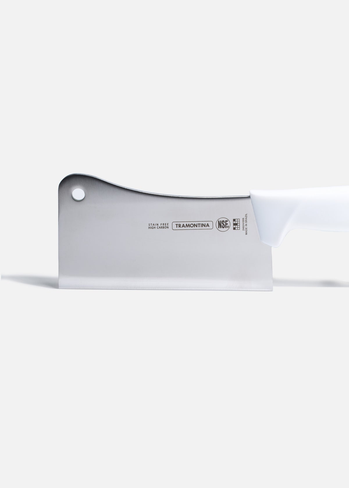 Hachuela de acero inoxidable blanco Frostbite NSF y protección antimicrobiana 6". Premium — imagen de producto