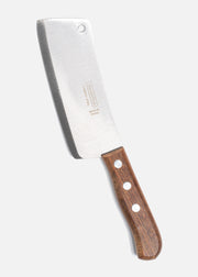 Hachuela mango de madera café y lámina de acero al carbón plata Iron 6". Premium — imagen de producto