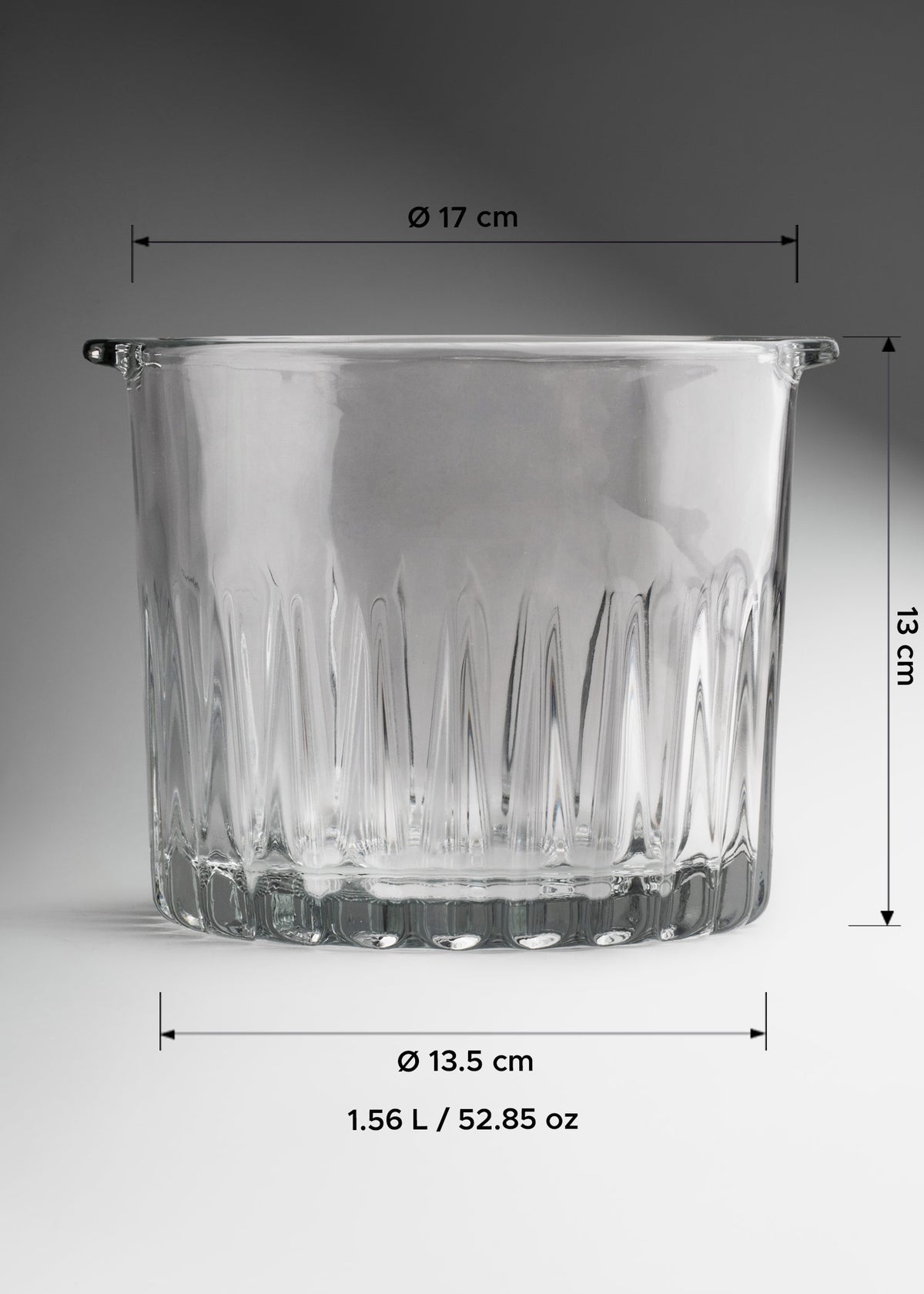 Hielera de vidrio transparente Kristalino 1.563 L — imagen de producto