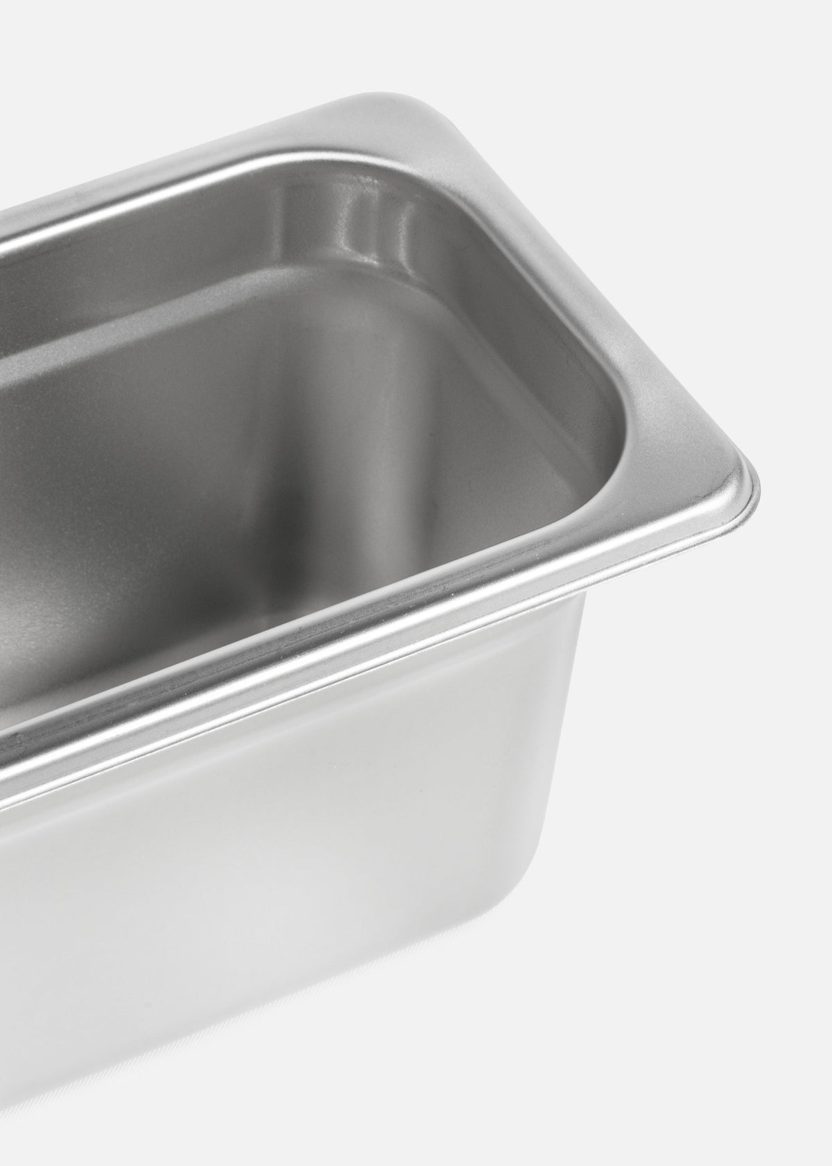 Inserto noveno de acero inoxidable quirúrgico NSF plata profundidad 4" / 10 cm 6"/ 15 cm. Premium — imagen de producto