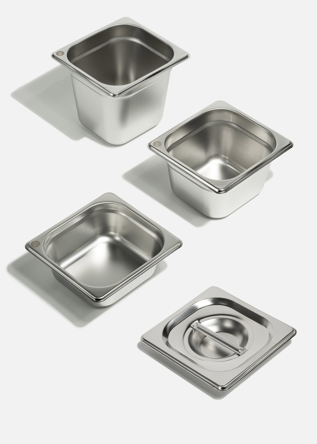 Inserto sexto de acero inoxidable NSF profundidad 2.5", 4" y 6". Premium — imagen de producto