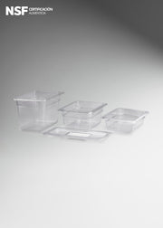 Inserto cuarto de policarbonato trasparente NSF profundidad 2.3", 4"y 6" — imagen de producto