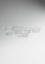 Inserto medio de policarbonato trasparente NSF profundidad 2.3", 4", 6" y 8" — imagen de producto