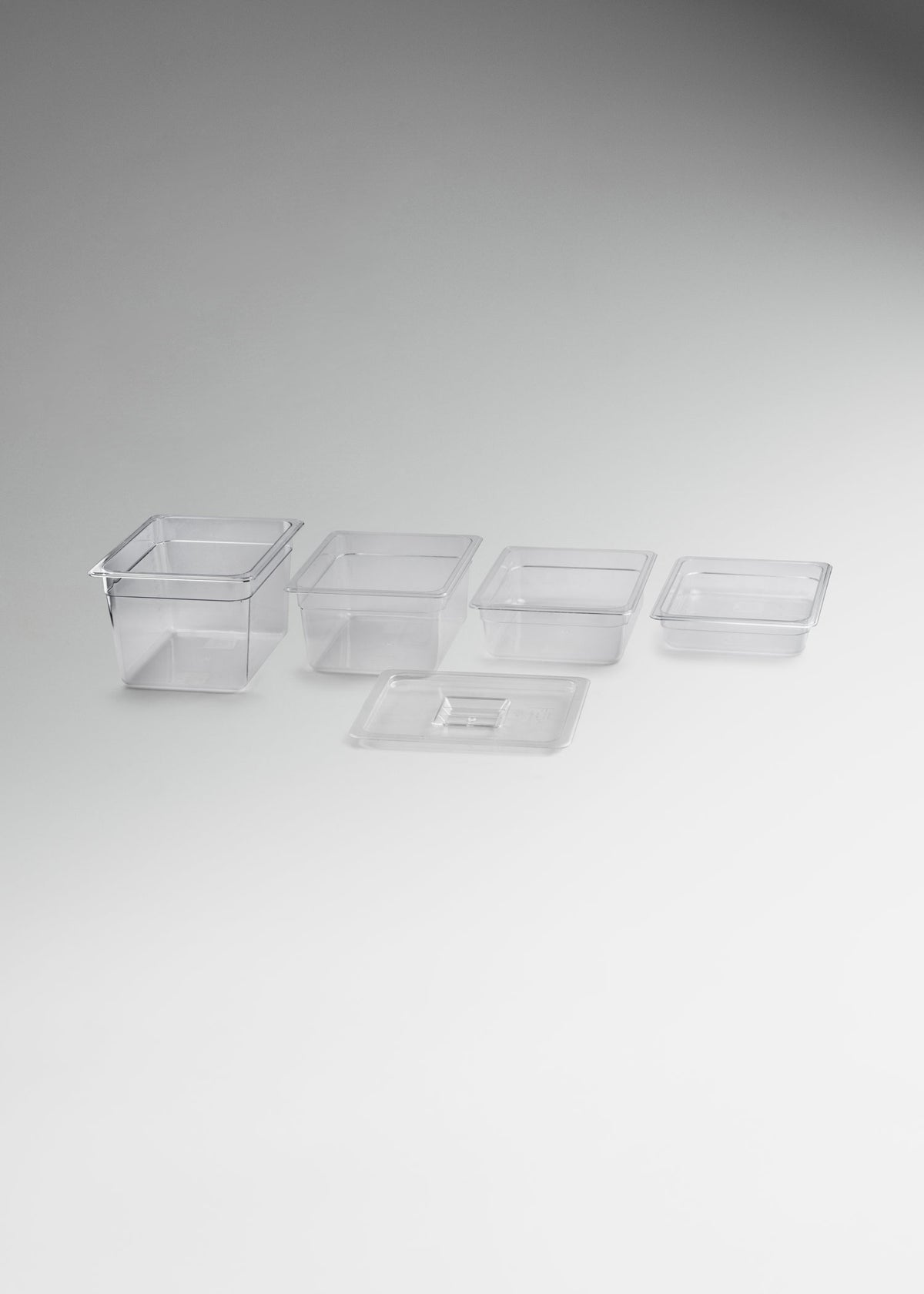Inserto medio de policarbonato trasparente NSF profundidad 2.3", 4", 6" y 8" — imagen de producto
