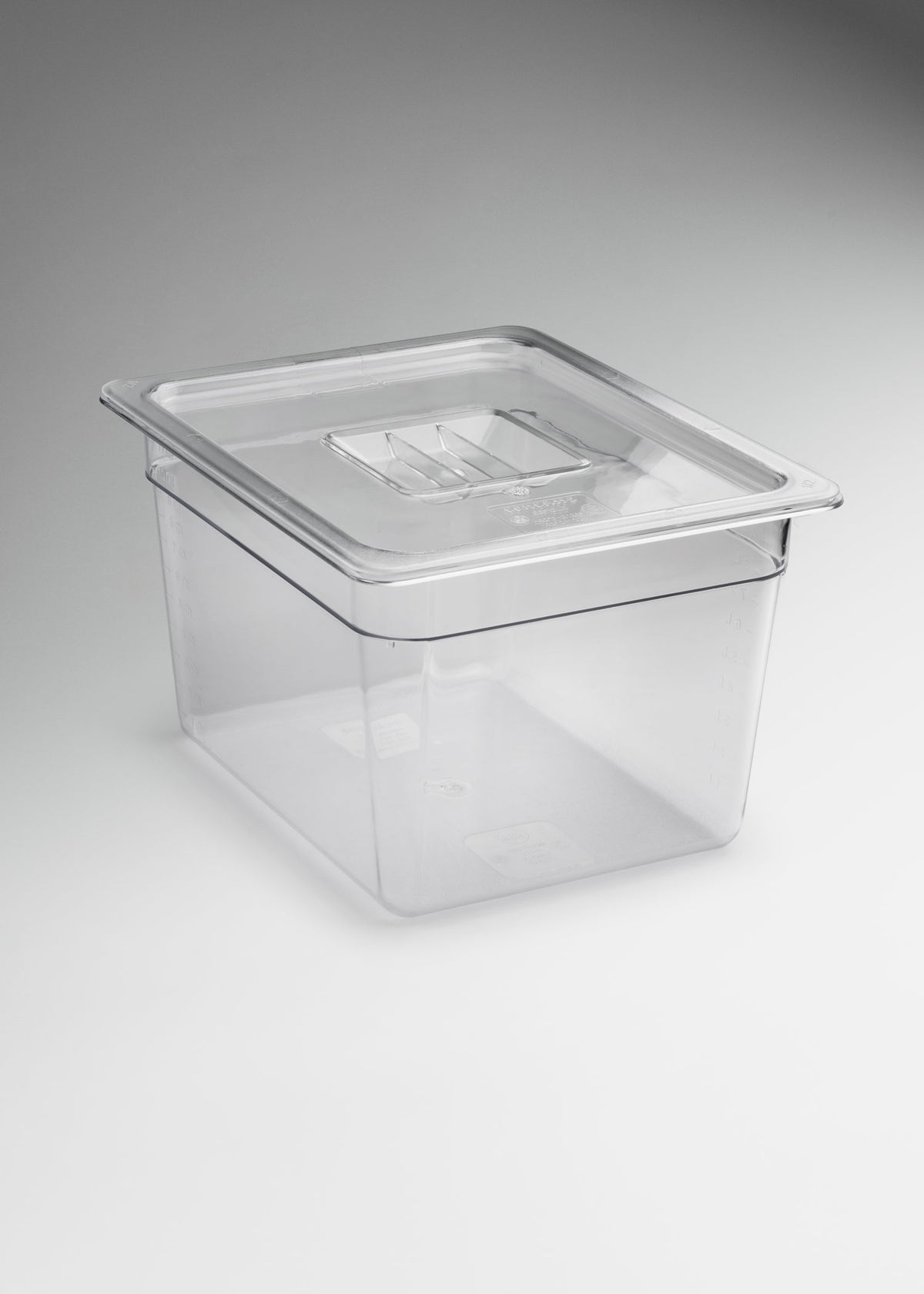 Inserto medio de policarbonato trasparente NSF profundidad 2.3", 4", 6" y 8" — imagen de producto