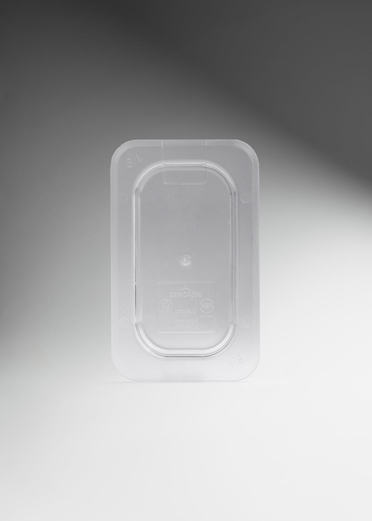 Inserto noveno de policarbonato trasparente NSF profundidad 2.3" y 4" — imagen de producto