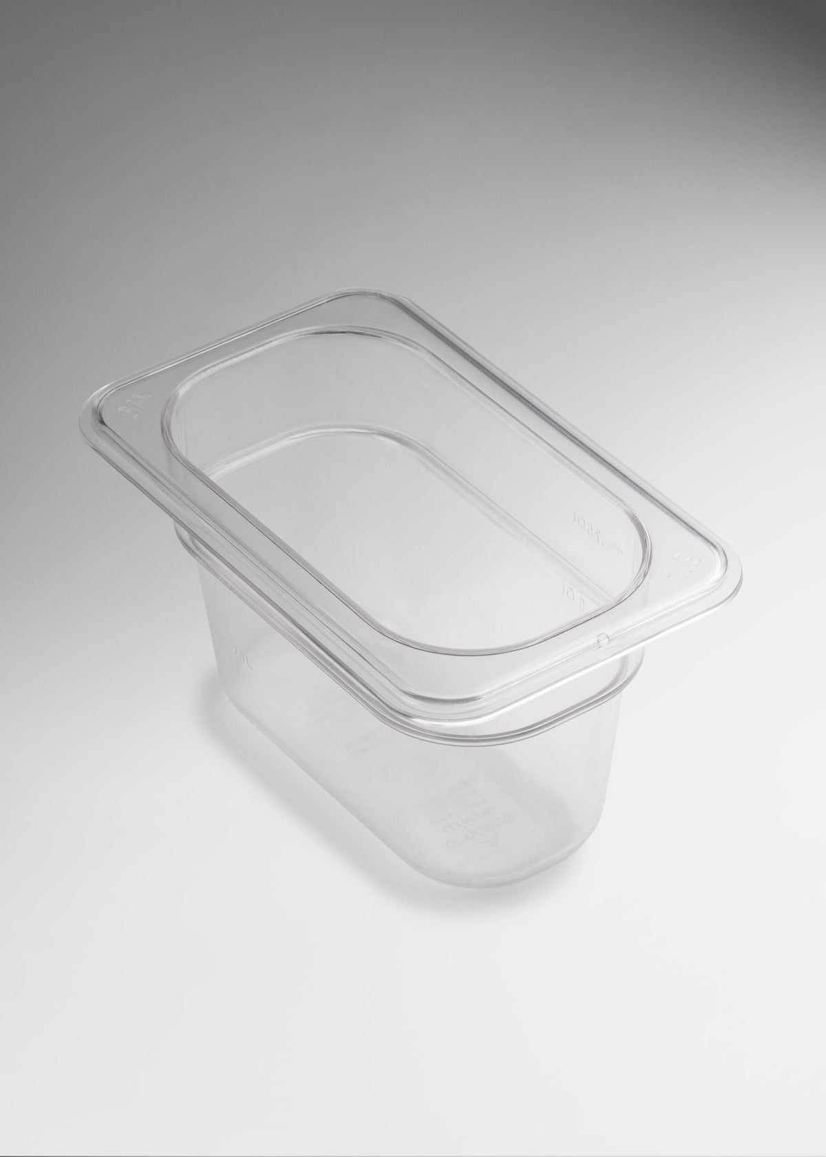 Inserto noveno de policarbonato trasparente NSF profundidad 2.3" y 4" — imagen de producto