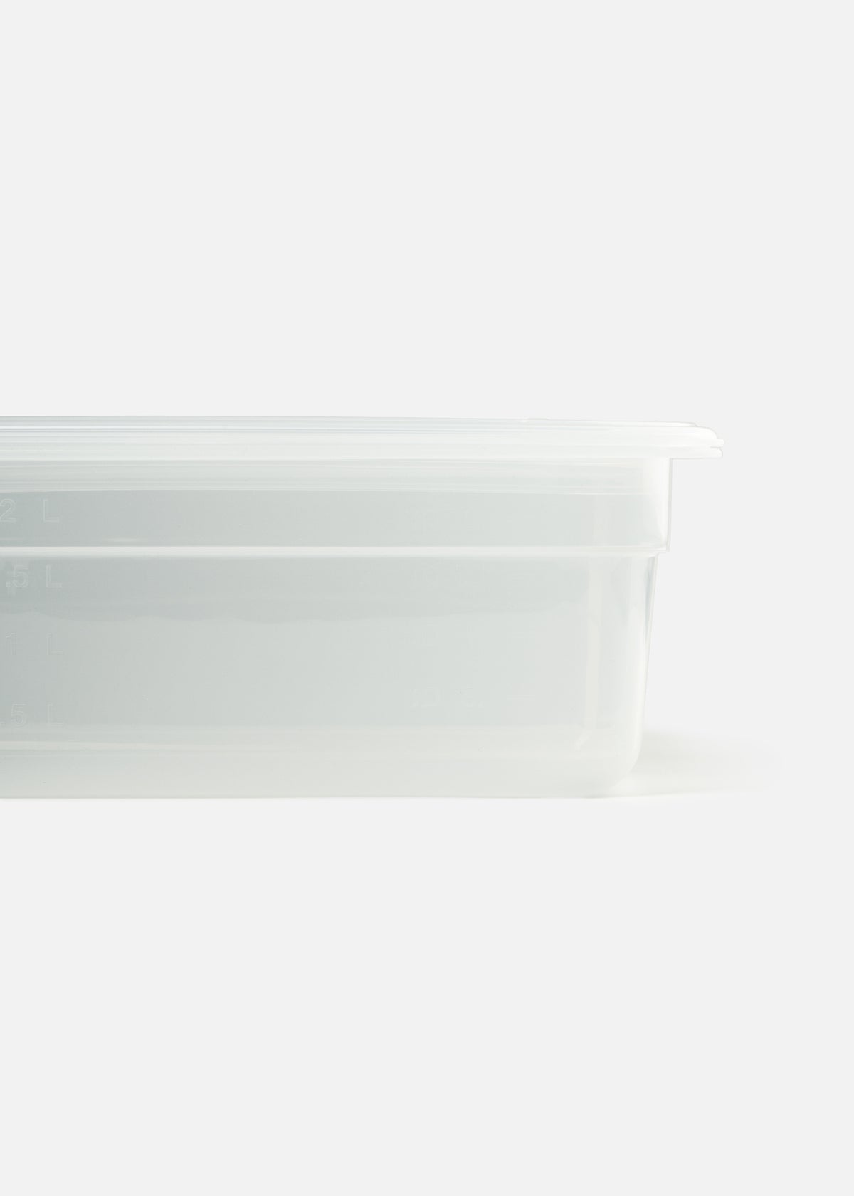 Insertos con tapa de plástico (polipropileno) transparente profundidad 4"/ 10 cm — imagen de producto