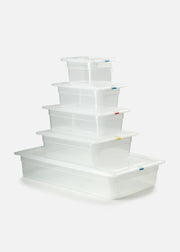 Insertos con tapa de plástico (polipropileno) transparente profundidad 4"/ 10 cm — imagen de producto