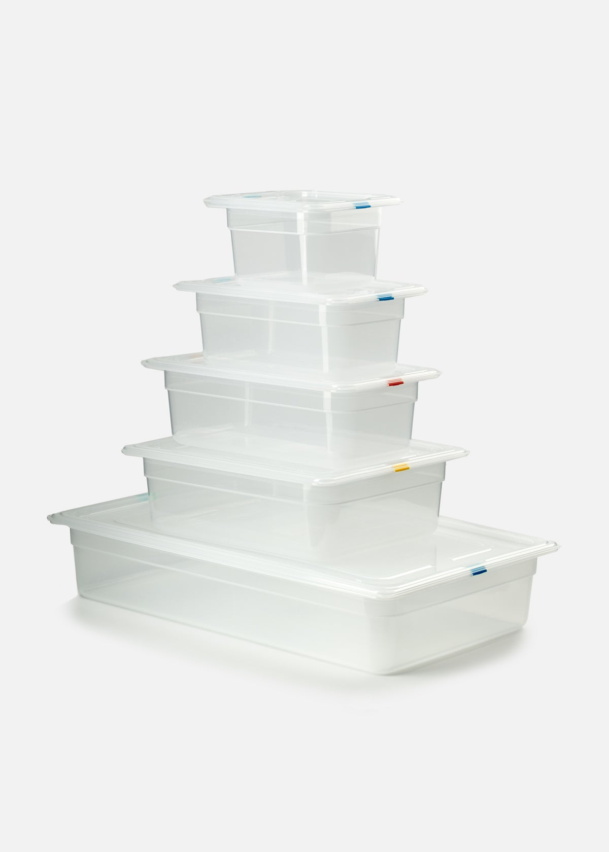 Insertos con tapa de plástico (polipropileno) transparente profundidad 4"/ 10 cm — imagen de producto